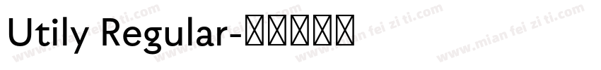 Utily Regular字体转换